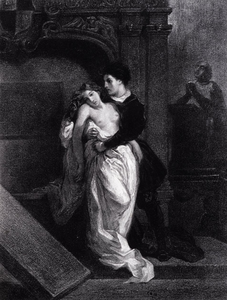 Romeo e Giulietta (incisione di Eugene Delacroix) da Ferdinand Victor Eugene Delacroix