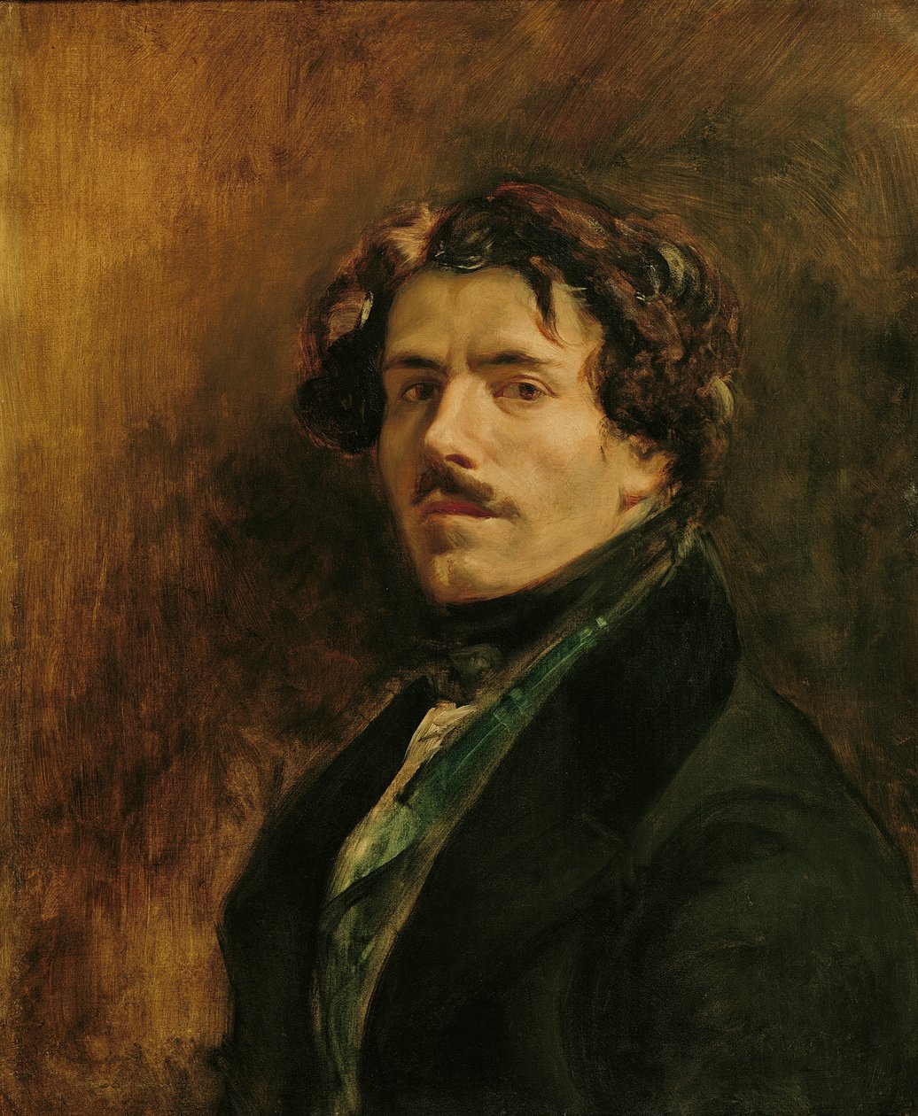 Autoritratto, c.1837 da Ferdinand Victor Eugene Delacroix