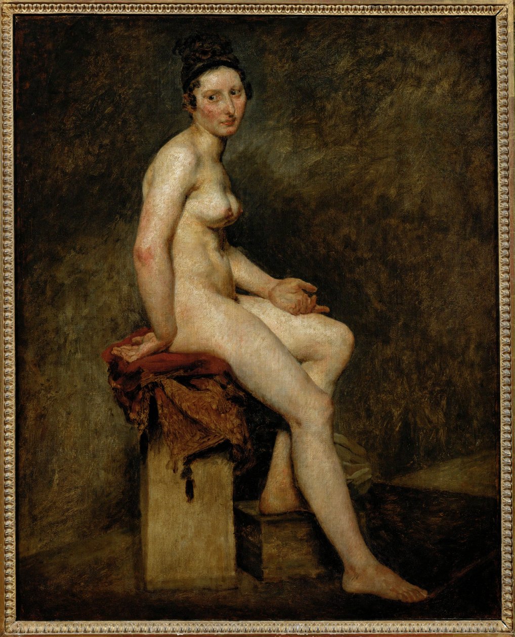 Seduta nuda, chiamata anche Mlle ... da Ferdinand Victor Eugene Delacroix