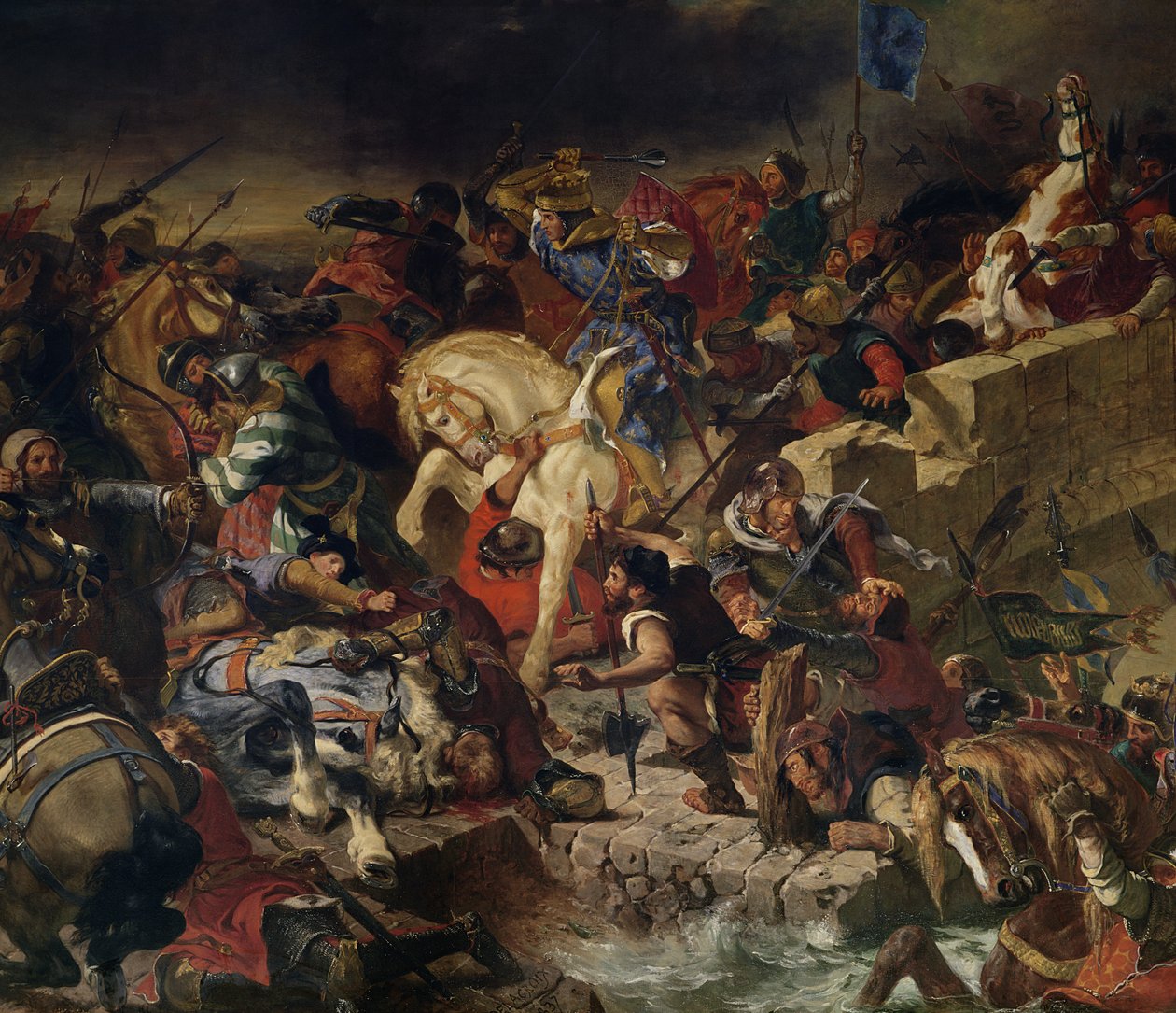 La battaglia di Taillebourg, 21 luglio 1242 da Ferdinand Victor Eugene Delacroix