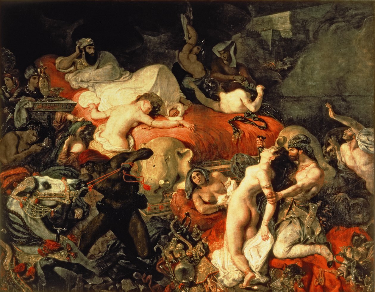 La morte di Sardanapalo da Ferdinand Victor Eugene Delacroix