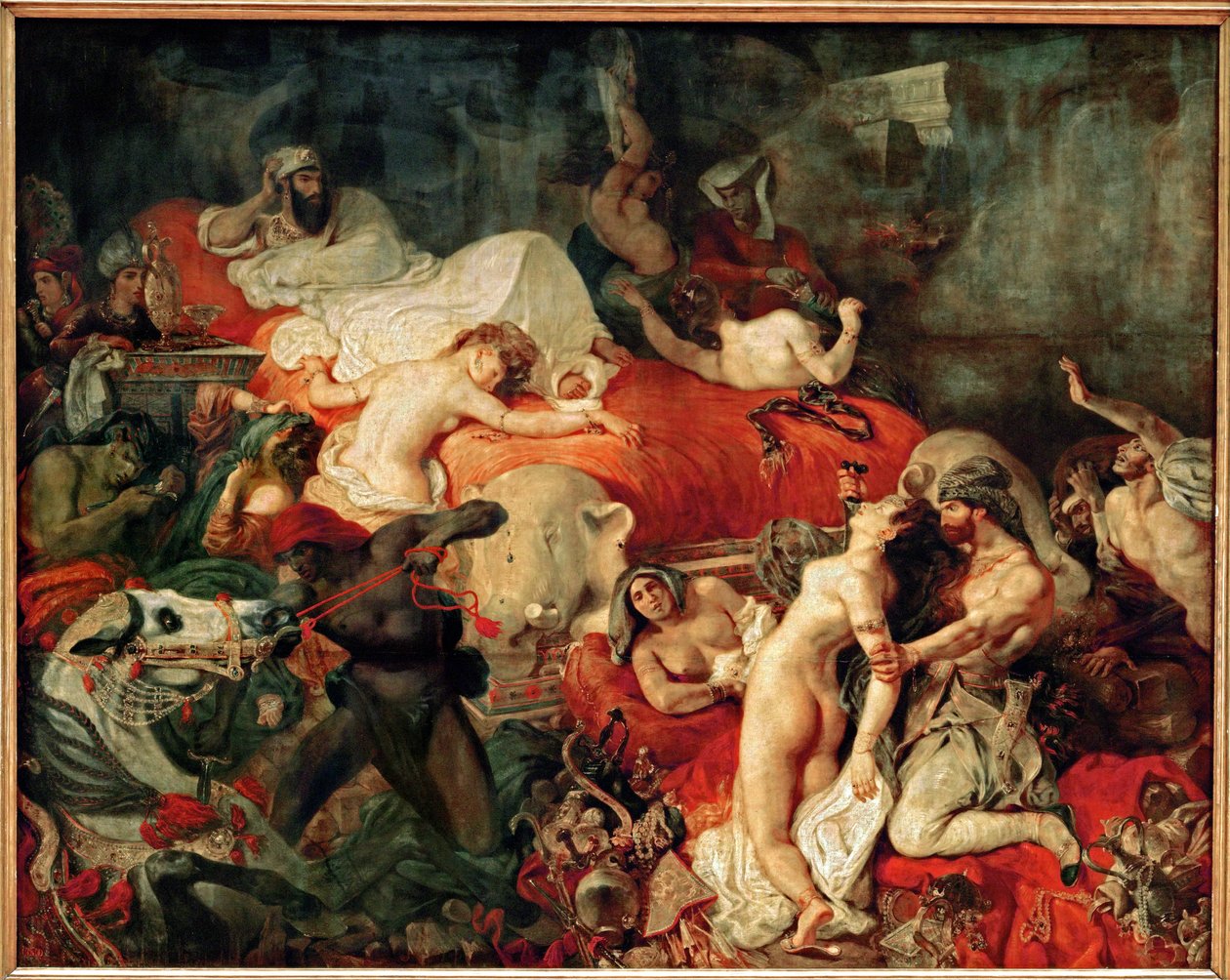 La morte di Sardanapal ... da Ferdinand Victor Eugene Delacroix