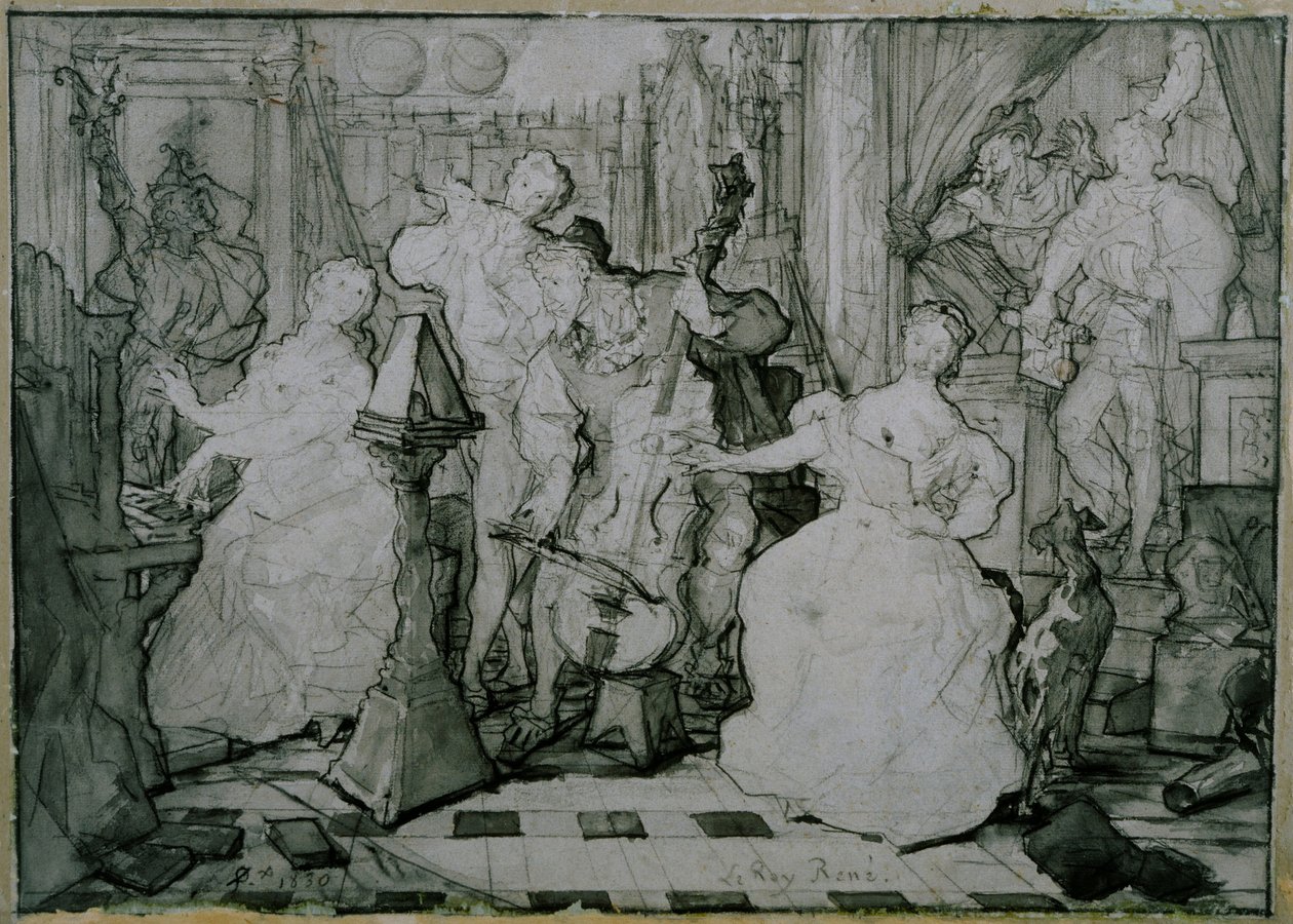 Il Re René da Ferdinand Victor Eugene Delacroix