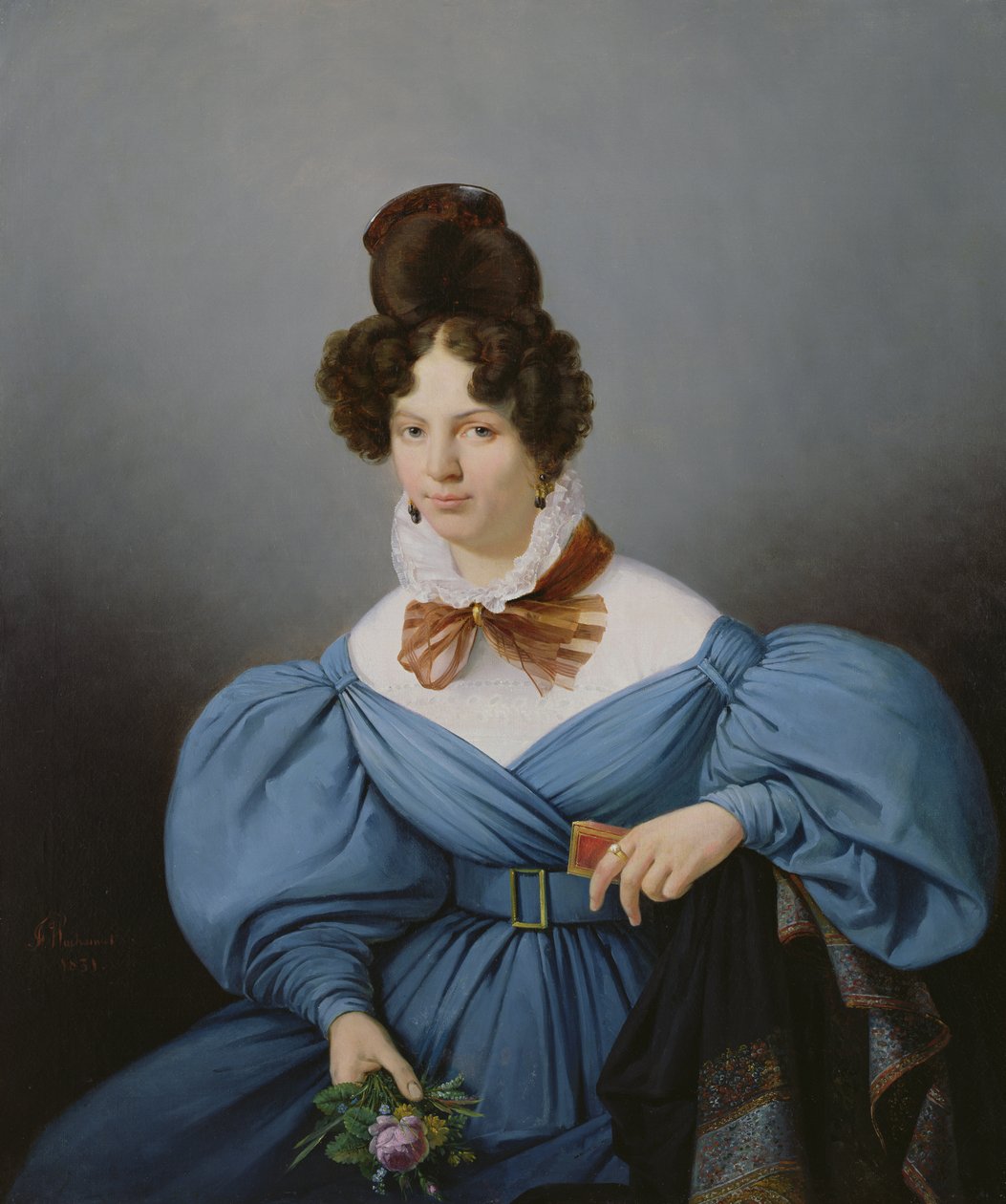 Ritratto di una signora, c.1830 da Ferdinand Wachsmuth