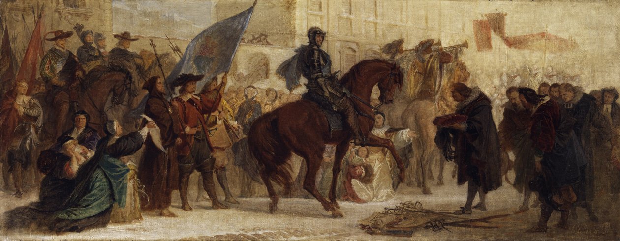 Ingresso di Massimiliano I a Praga dopo la vittoria sulla Montagna Bianca nel 1620 da Ferdinand von Piloty