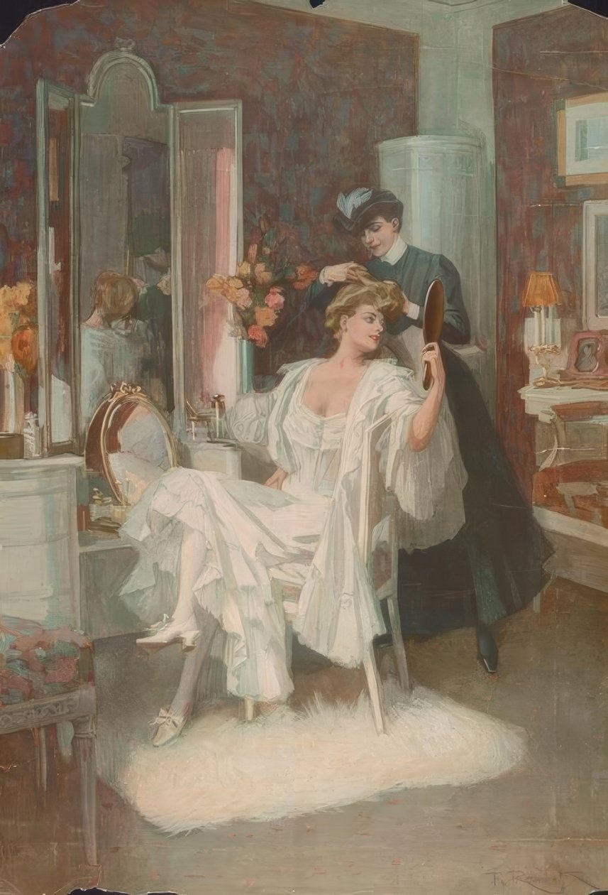 Alla toilette da Ferdinand von Reznicek