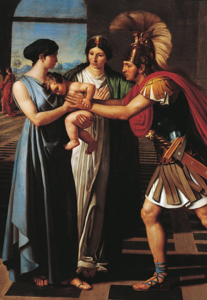 Andromaca che intercetta Ettore alla Porta Scea (dettaglio) da Ferdinando Castelli