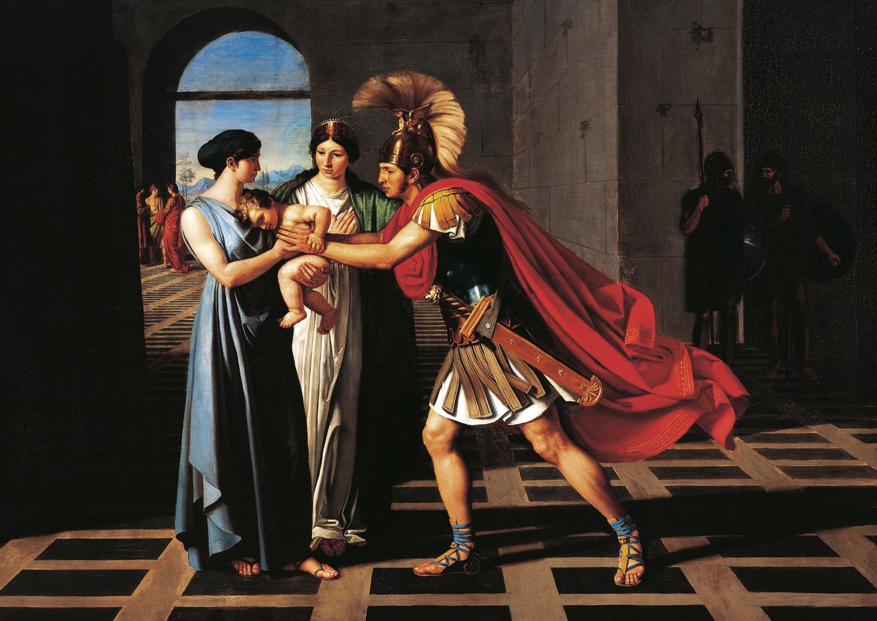 Andromaca che intercetta Ettore alla Porta Scea da Ferdinando Castelli