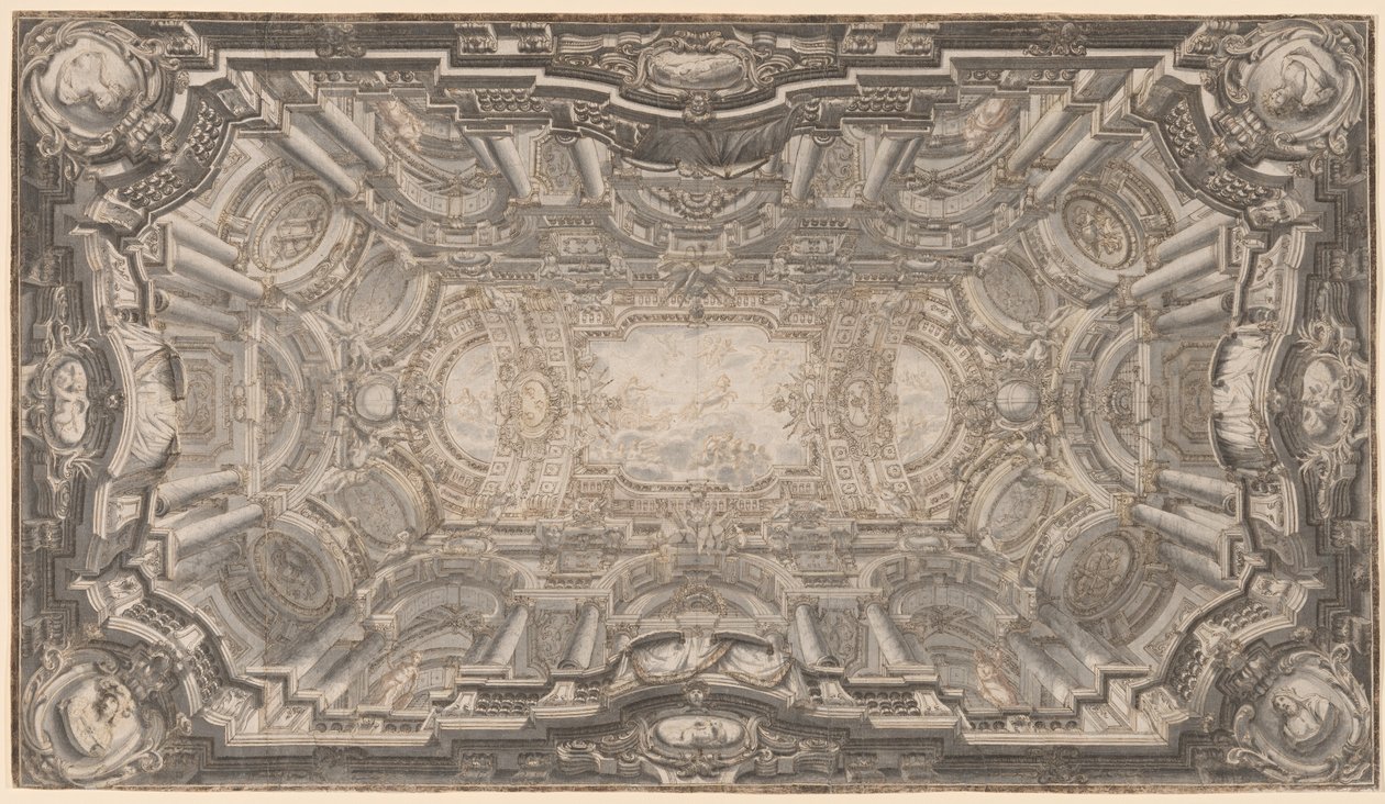 Un grande soffitto illusionistico da Ferdinando Galli Bibiena