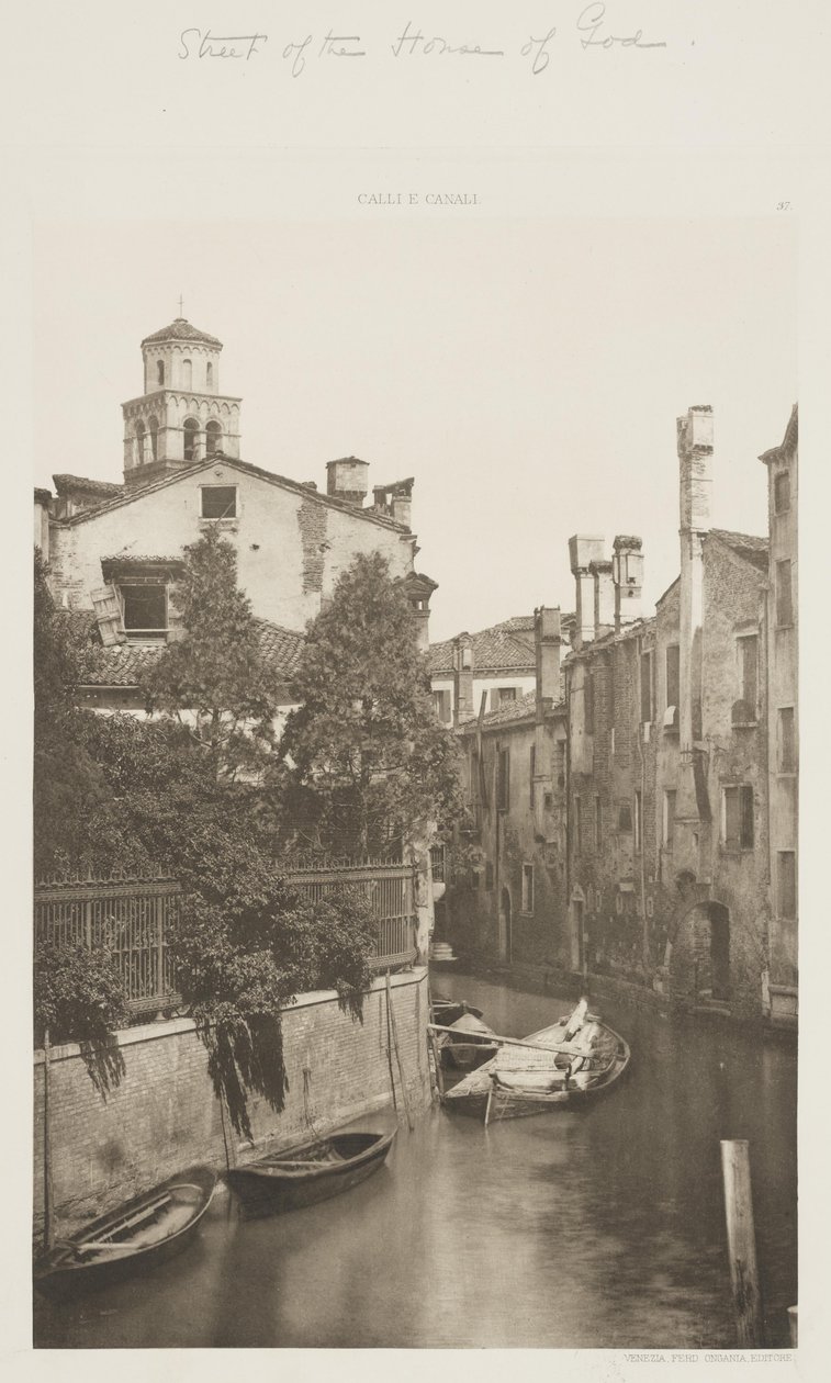 Via della Casa di Dio da Ferdinando Ongania