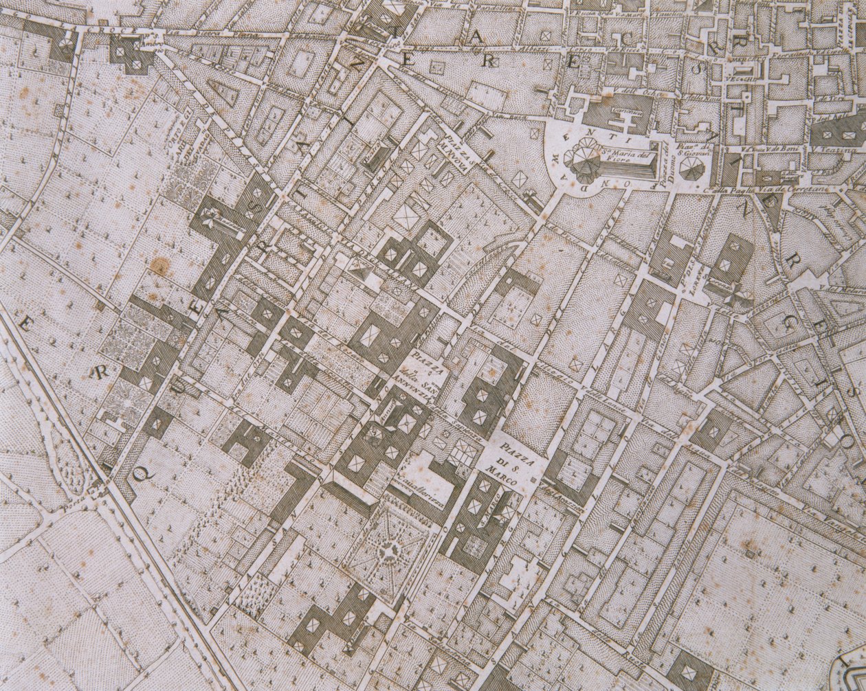 Mappa di Firenze, 1731 da Ferdinando Ruggeri