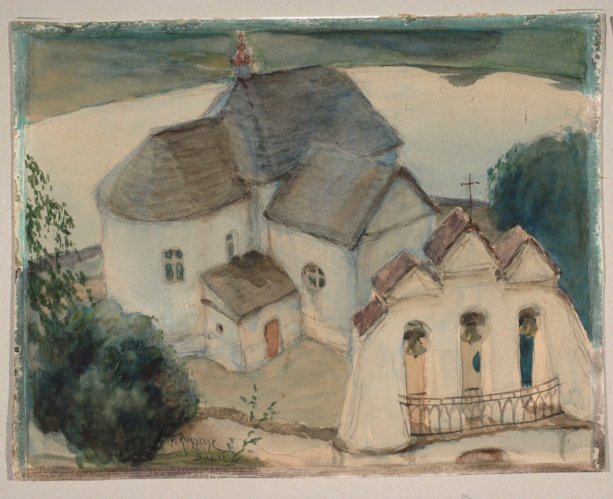 La chiesa di Wiszniew da Ferdynand Ruszczyc