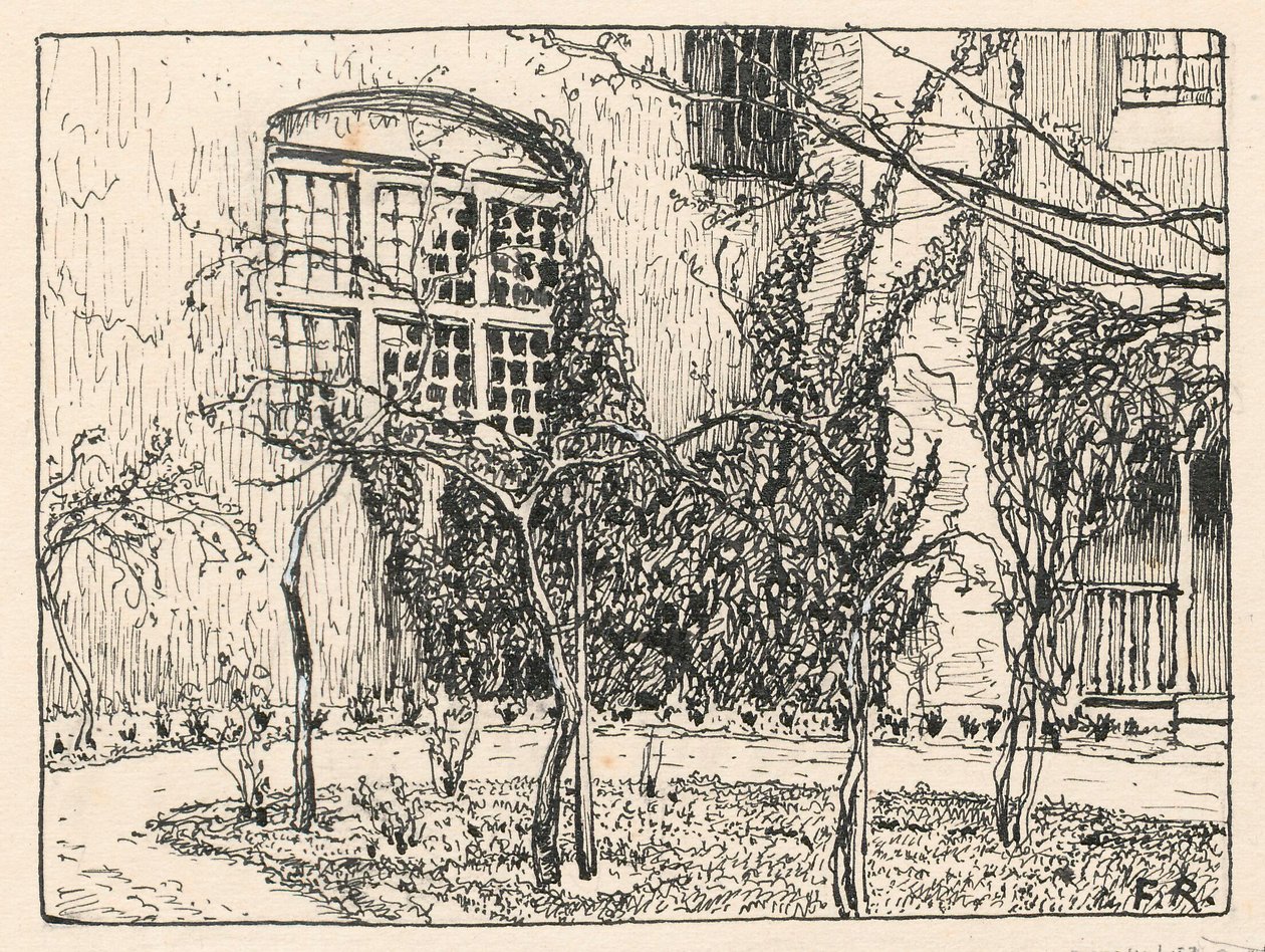 Il giardino della chiesa ex bernardina a Varsavia da Ferdynand Ruszczyc