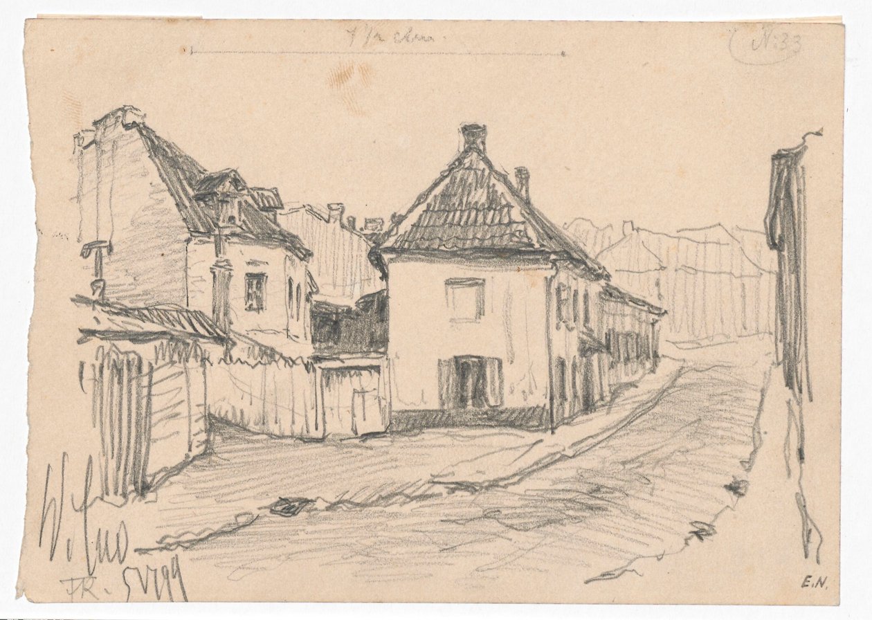 Vicolo dei conciatori a Vilnius da Ferdynand Ruszczyc