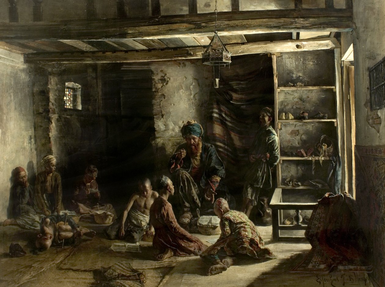 Una Scuola Orientale, 1885 da Ferencz Frans Eisenhut