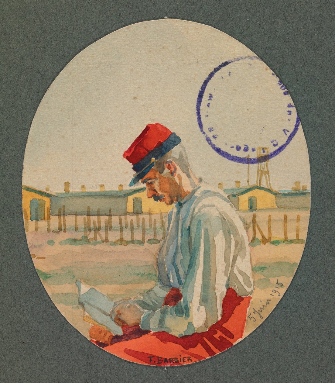 Il mio amico Simonet, un prigioniero che legge a Gustrow da Fernand Barbier