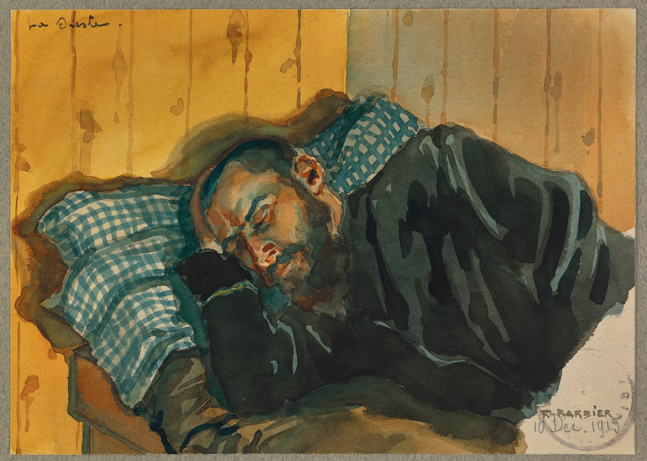 Ritratto di Lavissiere che fa un pisolino, Gustrow da Fernand Barbier