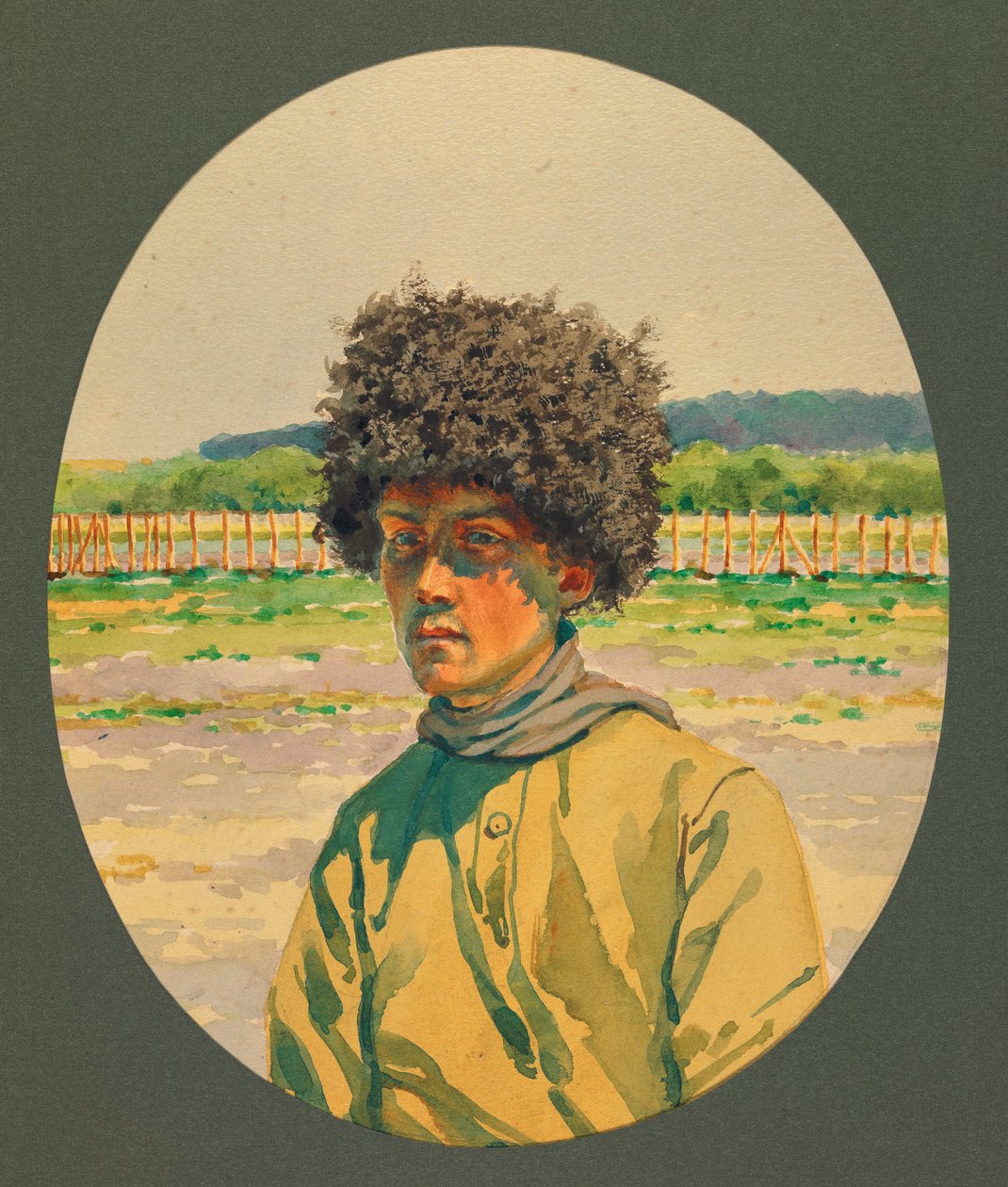 Ritratto di un prigioniero russo del Sud, Gustrow da Fernand Barbier
