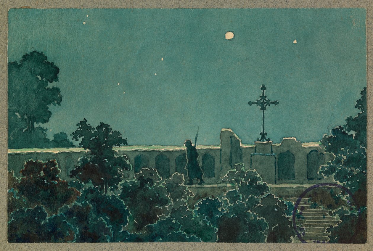 Il calvario di Vailly la notte del 27 ottobre da Fernand Barbier