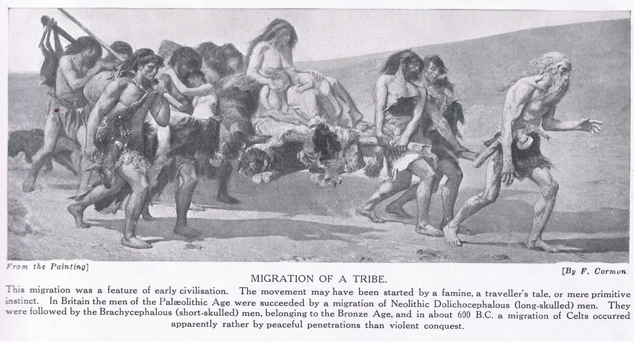 Migrazione di una Tribù, illustrazione da 
