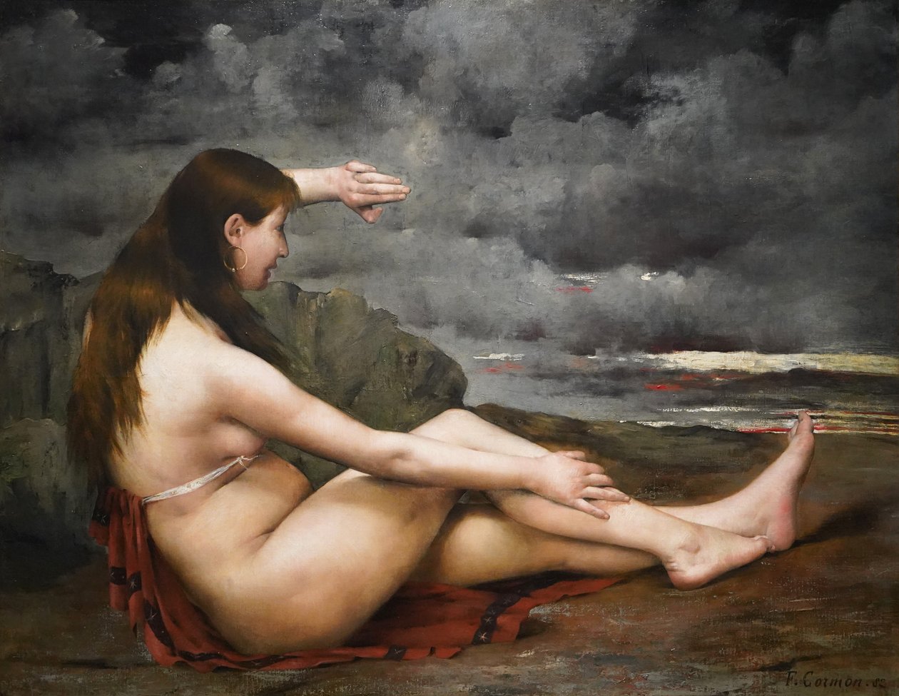 La ragazza che guarda il mare da Fernand Cormon