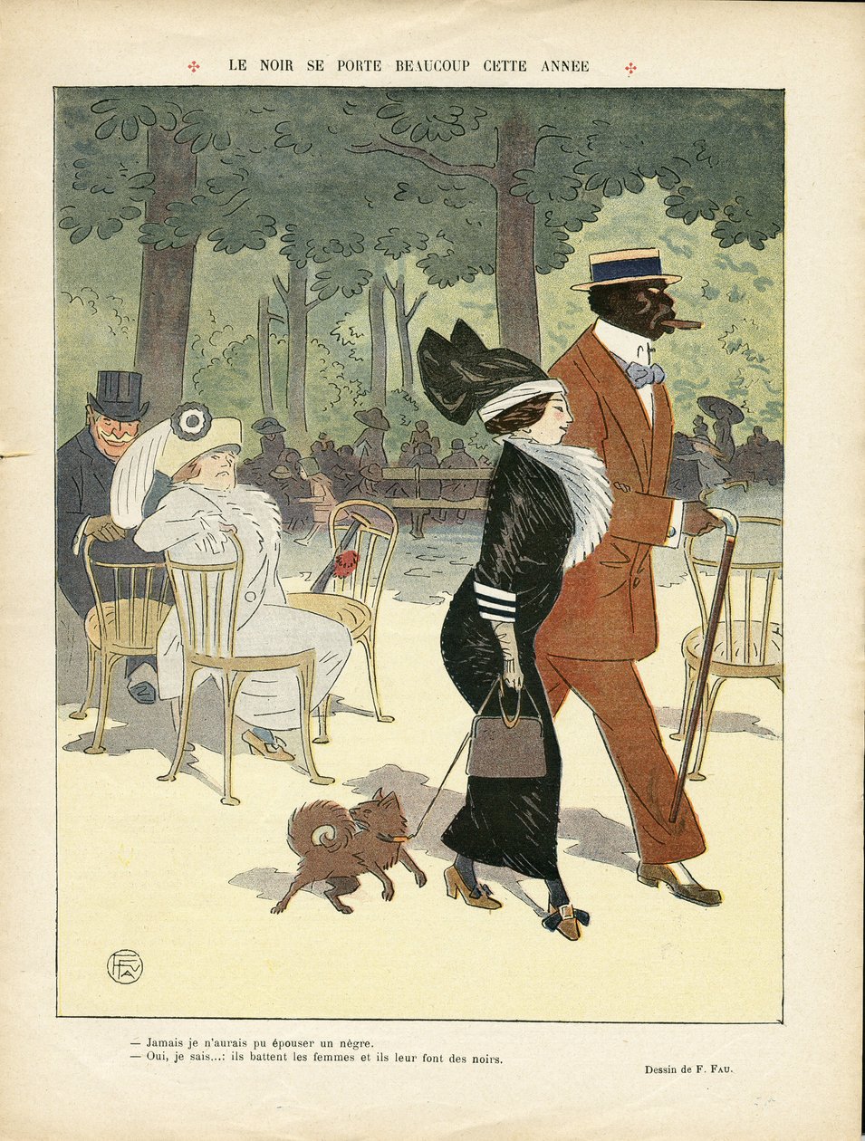 Illustrazione di Fernand Fau (1858-1919) in Le Lire da Fernand Fau