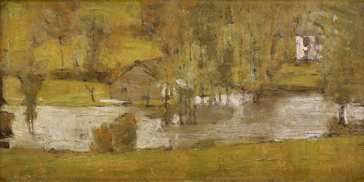 A Fosset; La Crue, 1881 da Fernand Khnopff