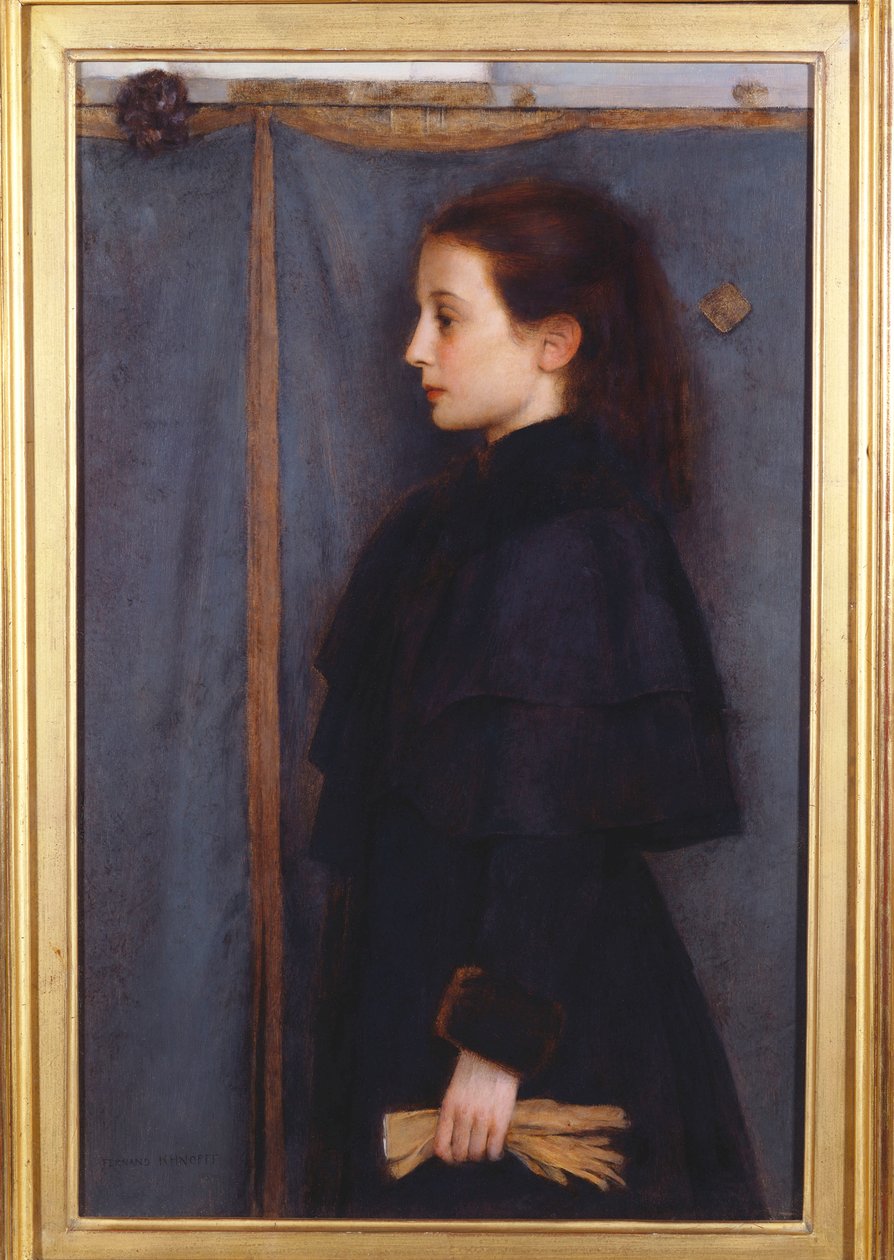 Ritratto di Jeanne de Bauer, 1890 da Fernand Khnopff