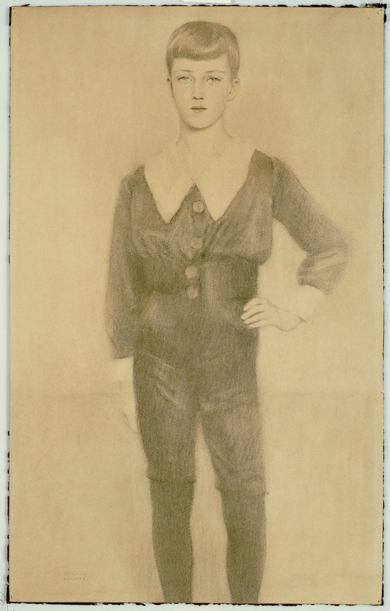 Principe Leopoldo del Belgio, Duca di Brabante, 1913 da Fernand Khnopff