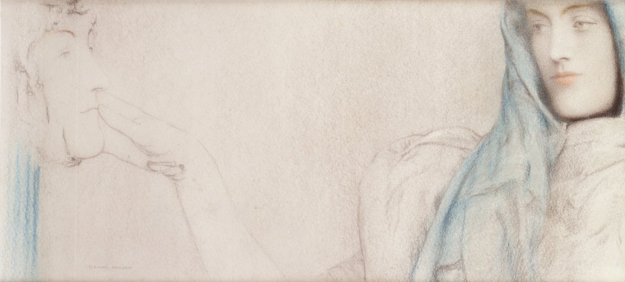 Studio per Il Segreto, c.1902 da Fernand Khnopff