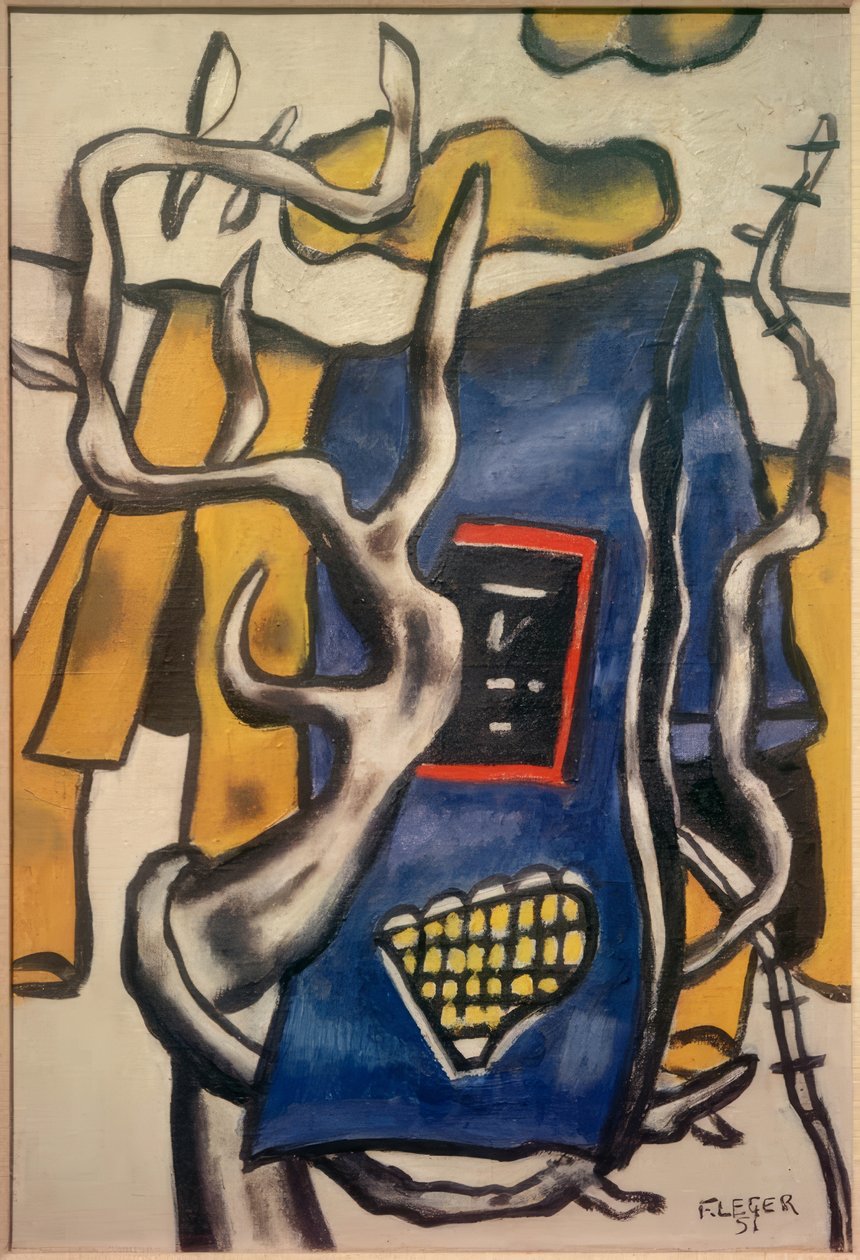 Coperta blu nel paesaggio da Fernand Leger