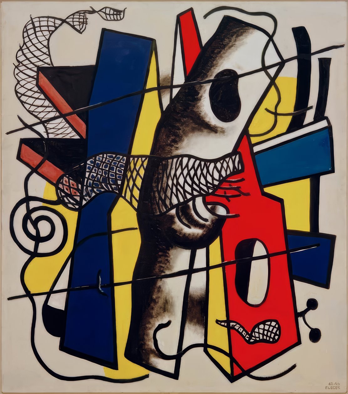 La rete metallica nera da Fernand Leger