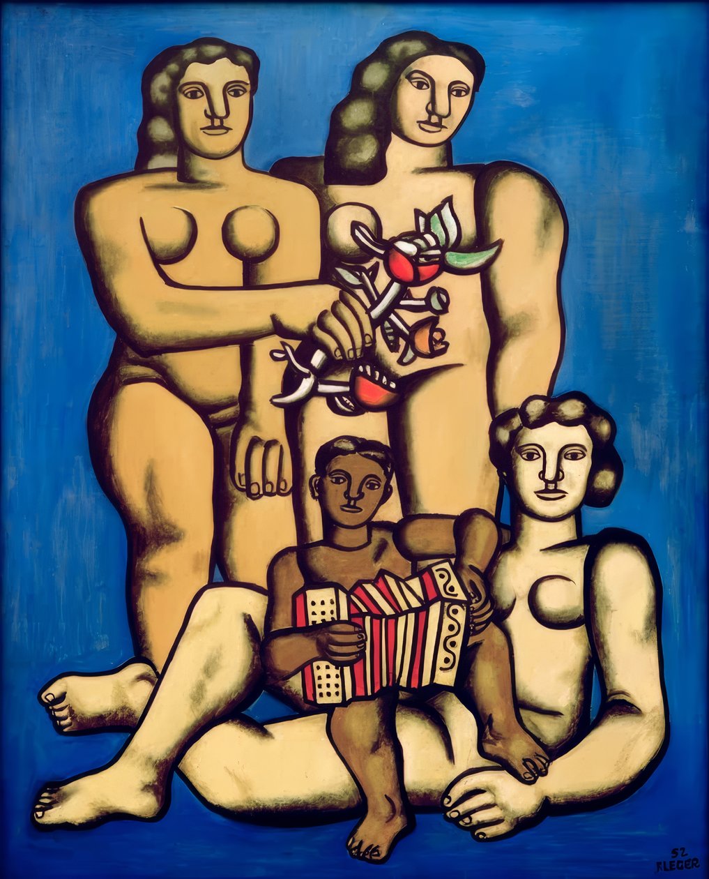 Composizione con tre sorelle da Fernand Leger