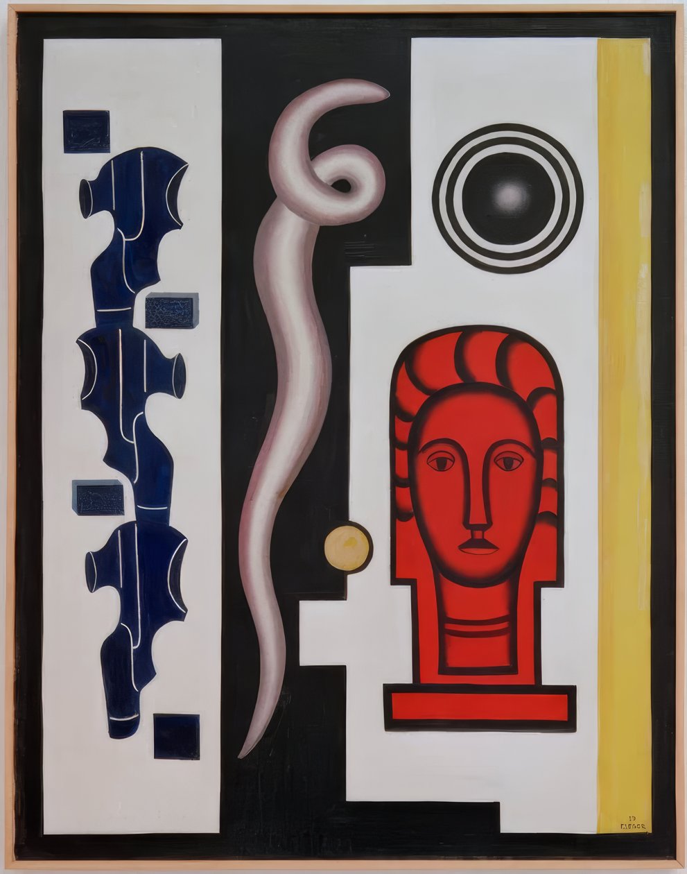 Composizione con testa rossa da Fernand Leger