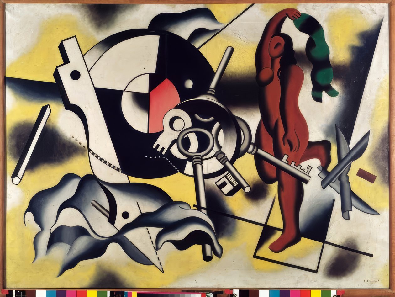 Contrasto tra oggetti / Natura morta da Fernand Leger