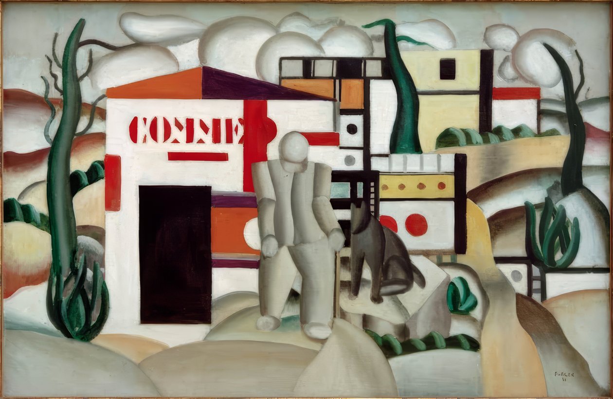 Uomo con cane da Fernand Leger