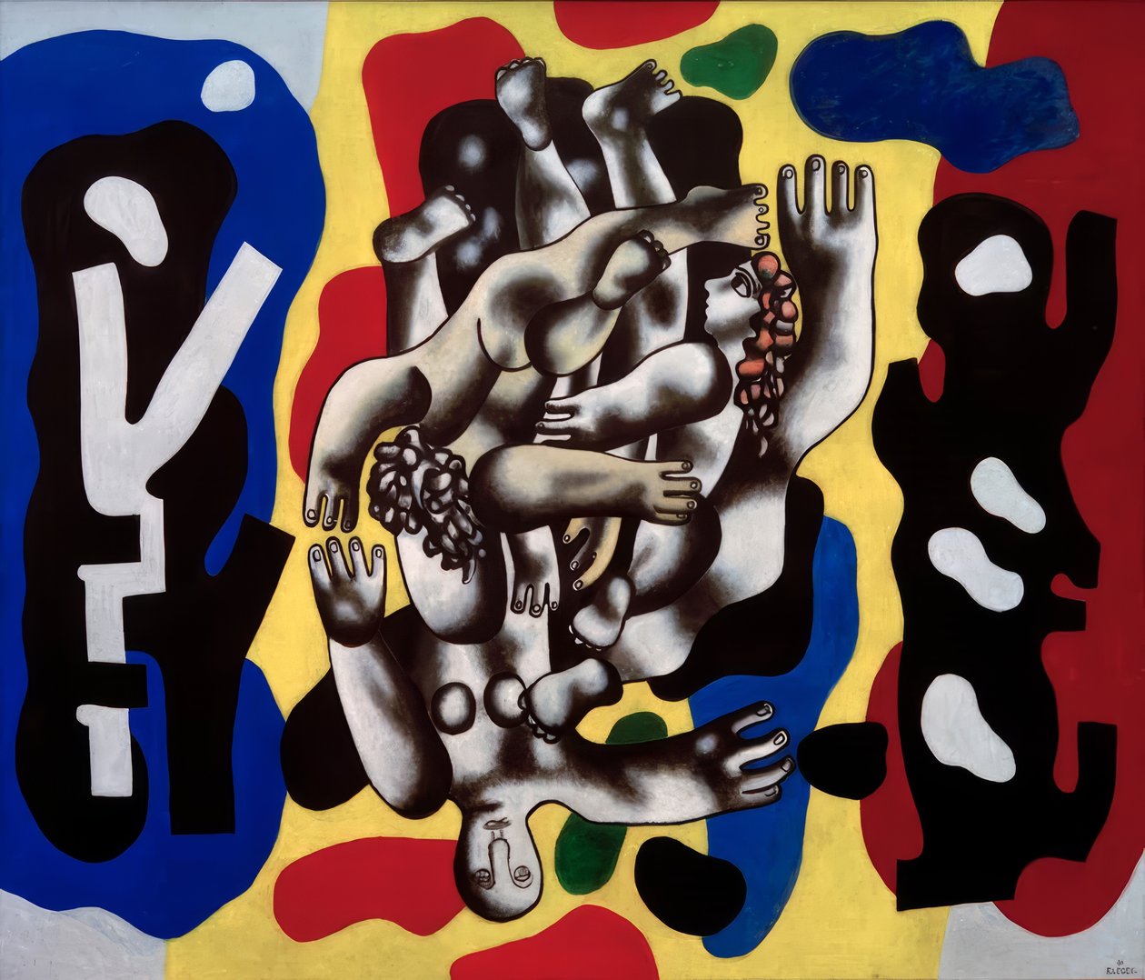 Subacqueo su sfondo giallo da Fernand Leger