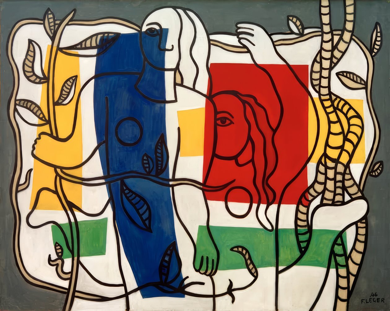 Due donne con fiori da Fernand Leger