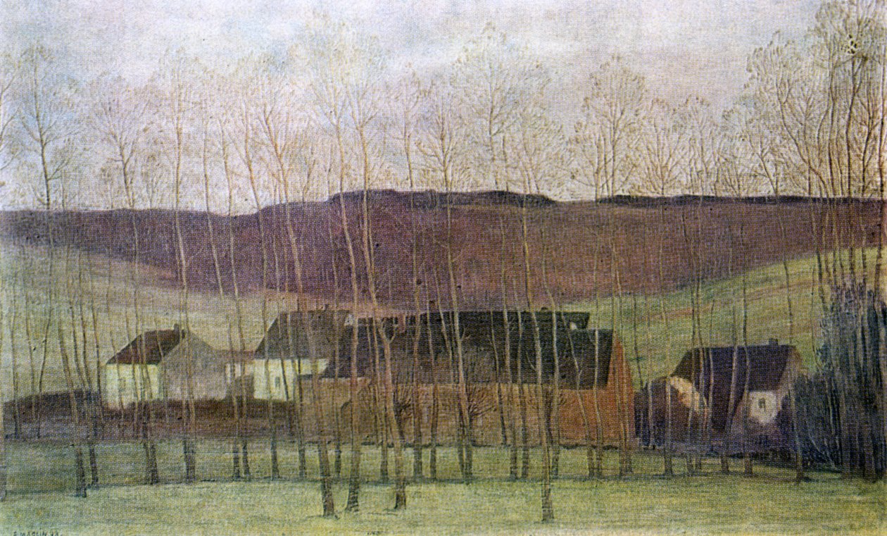 Paesaggio con edifici da Fernand Maglin