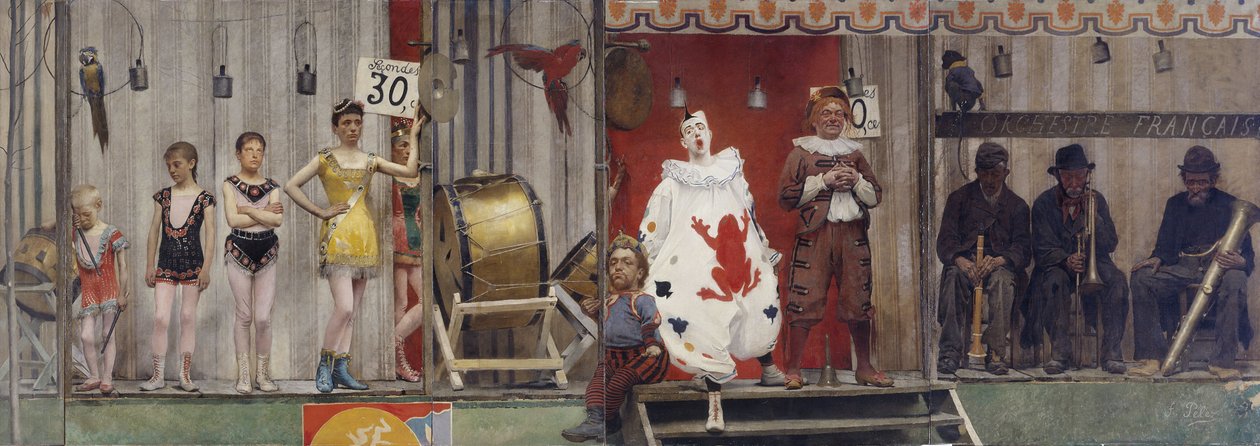Grimaces et misère - Les Saltimbanques, 1888 da Fernand Pelez