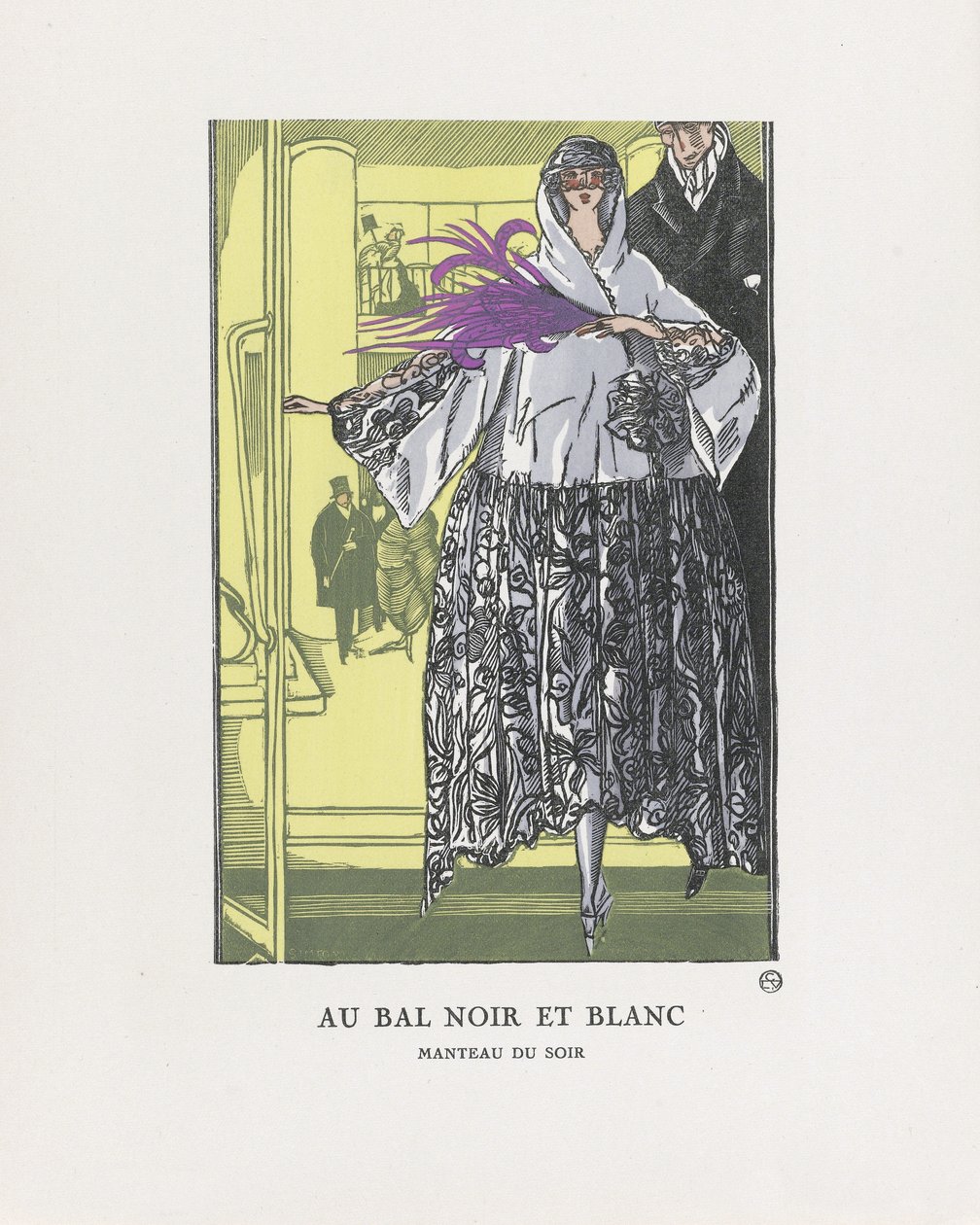Au Bal Noir et Blanc, pub. 1921 da Fernand Siméon