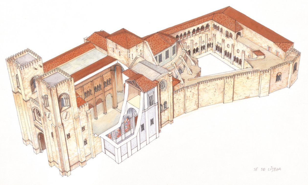 Lisbona, Portogallo. Cattedrale da Fernando Aznar Cenamor