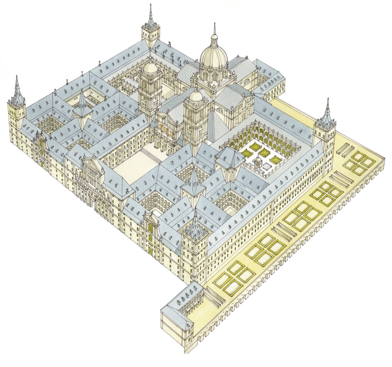 Monastero di San Lorenzo El Real de El Escorial. Spagna da Fernando Aznar Cenamor