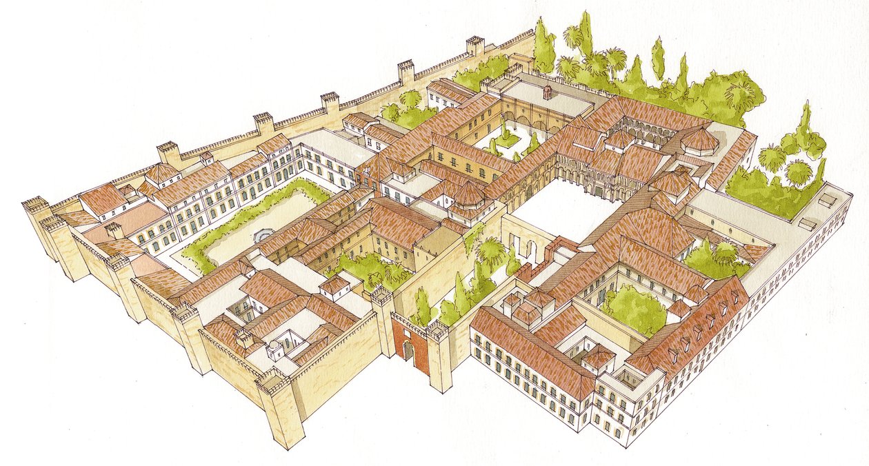 Reales Alcazares (Palazzi Reali). Siviglia, Spagna da Fernando Aznar Cenamor