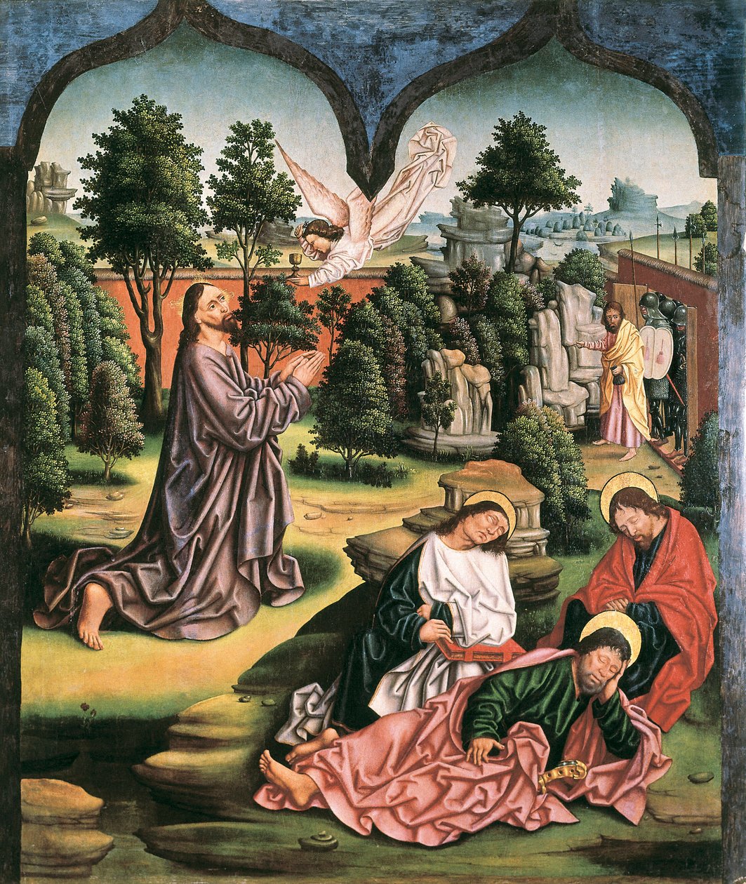 Preghiera nel Giardino degli Ulivi, dipinto di Fernando Gallego da Fernando Gallego