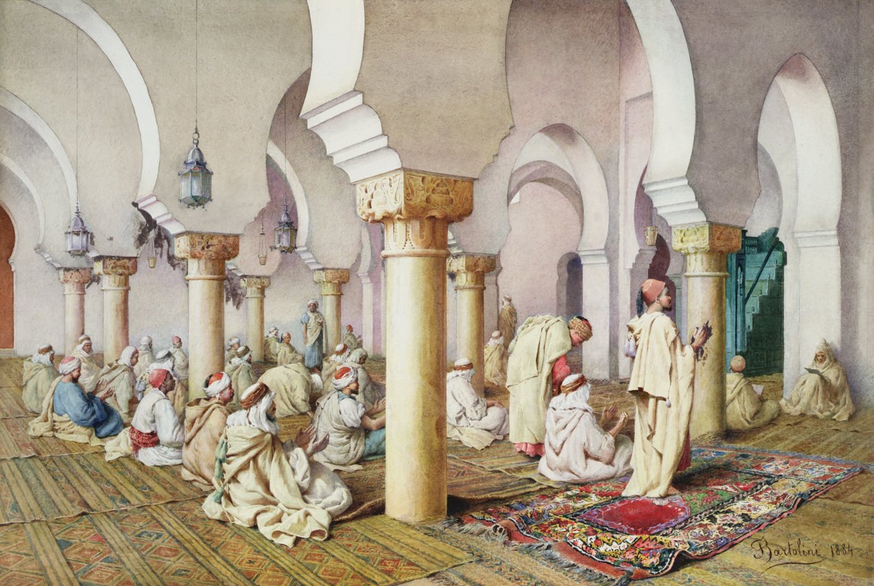 In Preghiera nella Moschea da Filipo or Frederico Bartolini