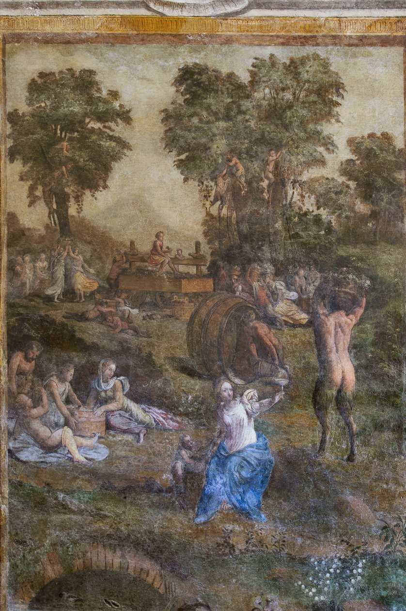 "Raccolto" (dettaglio dal Camerino dei Baccanali) da Filippino (and workshop) Lippi