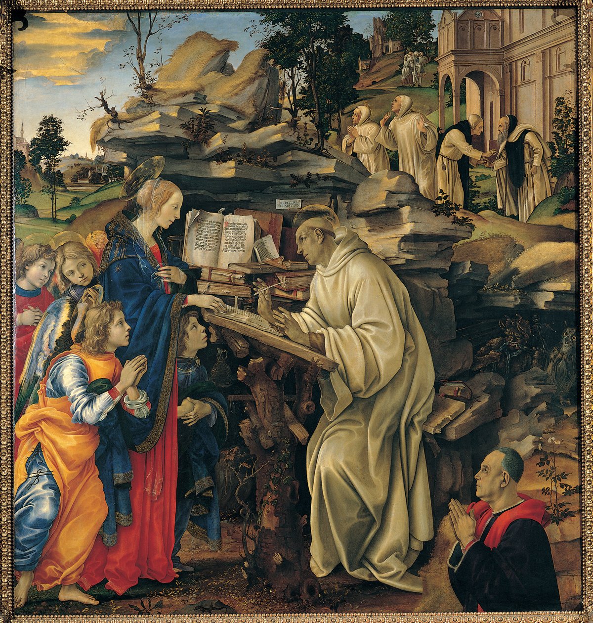Apparizione della Vergine a San Bernardo da Filippino Lippi