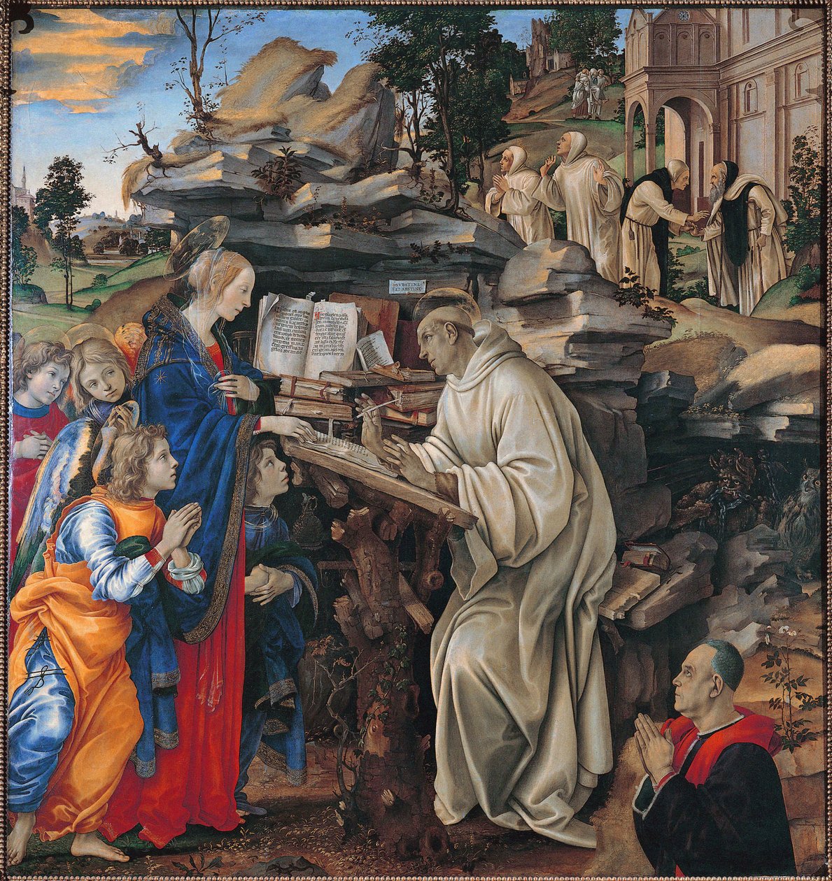 Apparizione della Vergine a San Bernardo da Filippino Lippi