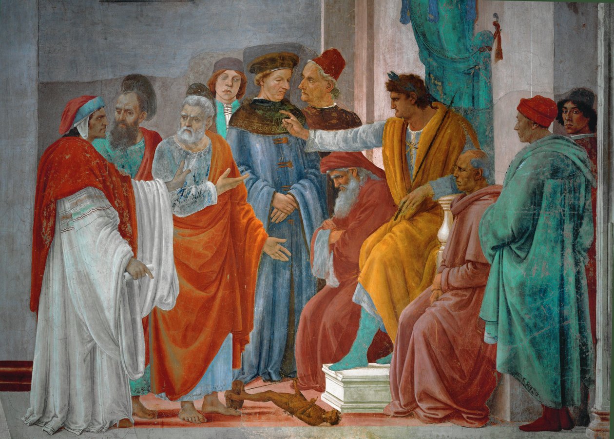 Disputa tra San Pietro, San Paolo e lo stregone Simon Magus (affresco) da Filippino Lippi